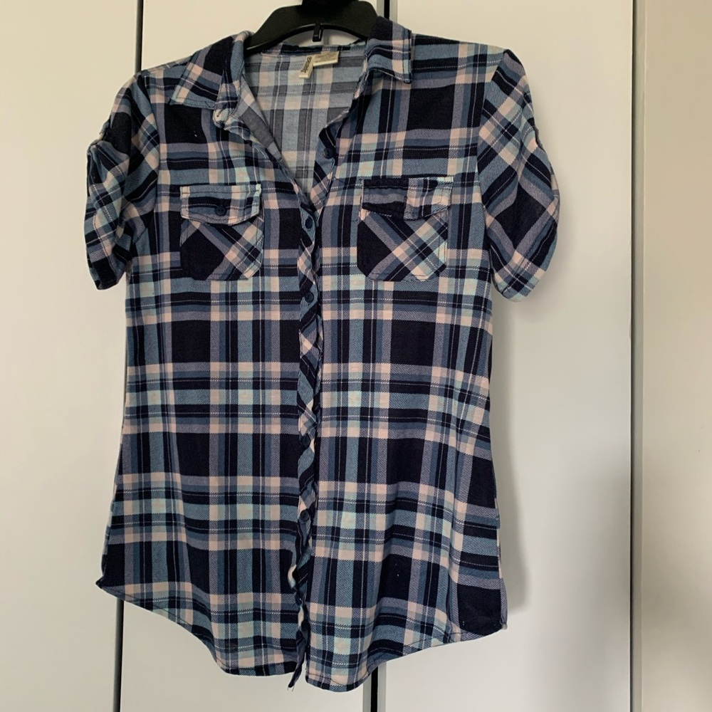 Plaid Button-Up